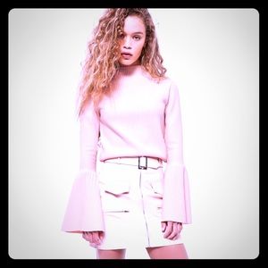 Baby Pink Bell Sleeves Wild Fox Top
